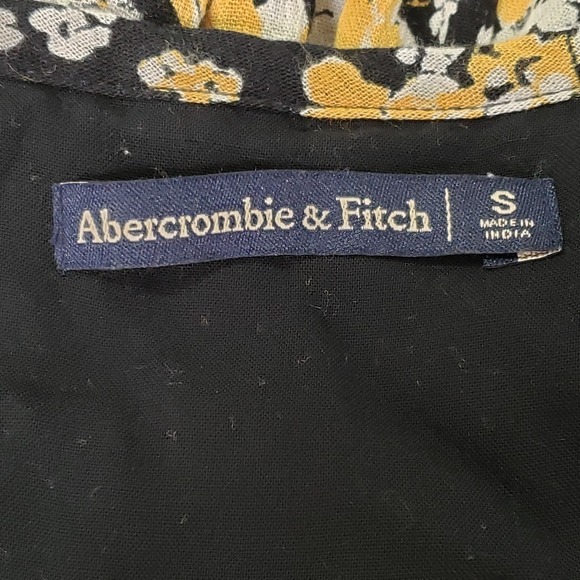 Abercrombie & Fitch Women Boho Floral Gauze High Low Midi Dress Size S Tie Front - Picture 6 of 12